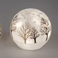 Produktbild: LED Deko Kugellampe SNOW TREE zum hinstellen D. 12cm Glas Formano W25