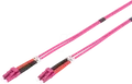 Produktbild: DIGITUS 2533034 - LWL Patchkabel, OM4, LC / LC, Duplex, violett, 3 m