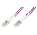 Produktbild: Digitus LWL-Kabel Duplex LC-Stecker / LC-Stecker 50/125 µ Multimode Glasfaserkabel, (3.00 cm)