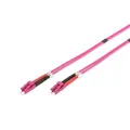 Produktbild: DIGITUS LWL Multimode Patchkabel OM4 LC / LC 3m Violett Netzwerkkabel Kabel