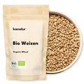 Produktbild: Kamelur Bio Weizen ganzes Korn (1kg), Weizenkoerner, hochwertiges Bio Getreide aus Deutschland.
