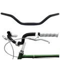 Produktbild: City-Bike Fahrradlenker 25,4 mm Ergonomischer für Damenrad & Herren-Fahrrad Lenker Fahrrad Schwarz Aluminium Retro Lenkstange Damenfahrrad Herrenfahrrad Cruiser Beachcruiser Breit