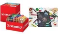 Produktbild: STABILO Multitalentstift woody 3 in 1, 76er Schoolpack Farbstift/Wassermalfarbe/Wachsmalkreide in Einem, - 1 Stück (880/76-01)