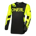 Produktbild: O'NEAL | Motocross-Jersey Langarm | MX Enduro | Gepolsterter Ellbogenschutz, V-Ausschnitt, atmungsaktiv | Element Jersey Racewear V.24 | Erwachsene | Schwarz Neon-Gelb | Größe L