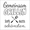 Produktbild: 20 Servietten Gemeinsam Grillen ist am Sch?nsten | Spruch | Text | schwarz-weiß | Barbecue | BBQ | Sommer | Spr?che | G?ste | Tischdeko | Fest | Feier | basteln | Decoupage | Serviettentechnik 33x33cm
