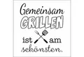 Produktbild: Ambiente Luxury Paper Products Papierserviette, Servietten Papier 33x33cm 3-lagig mit Spruch Gemeinsam Grillen 20 Stk.