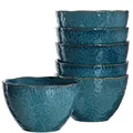Produktbild: Leonardo Matera Keramik-Schalen, 6-er Set, spülmaschinengeeignete Schüsseln, 6 Steingut-Schalen mit Glasur, blau, 980 ml, Ø 15,3 cm, 018545