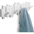 Produktbild: UMBRA STICKS Multi HOOK WHITE 318211-660 platzsparende Garderobenleiste mit 5 beweglichen Haken - Weiß