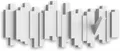 Produktbild: B-Ware UMBRA STICKS Multi HOOK WHITE platzsparende Garderobenleiste 5Haken