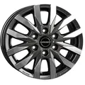 Produktbild: Borbet Cw6 Mistral Anthracite Glossy Polished 6.5x17 ET 48 6/139.7 Alufelge Grau