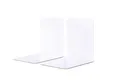 Produktbild: MAUL Buchstütze aus Metall (2er Pack) 14x12x14cm | Bücherhalter, Organizer für Kinder, Bücher, Büro, Regal | Bücherstütze möbelschonend aus stabilem Metall | Stilvoller Buchhalter | Weiß