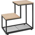 Produktbild: TecTake GmbH Beistelltisch Halifax 60,5x35,5x60,5cm - Industrial Holz hell, Eiche Sonoma 404272