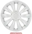 Produktbild: cartrend Radzierblende 'Delta', silber, 15' (38,10 cm)