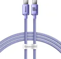 Produktbild: Baseus Crystal Shine Series Kabel USB-Kabel fr schnelles Aufladen und Datenbertragung USB Typ C - USB Typ C 100 W 1,2 m lila (CAJY000605)