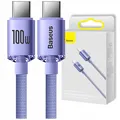 Produktbild: Baseus Crystal Shine 100W USB-C Kabel, 1,2m, Schnellladen, Lila