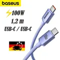 Produktbild: Kabel Baseus 100W 5A USB-C für USB-C 12m Lade Datensynchronisationskabel Violett