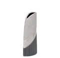 Produktbild: Dekohelden24 Dekovase Edle moderne Deko Designer Keramik Vase in silber- (1 St)