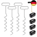 Produktbild: Bodenanker für Trampolin Erdanker, 4 pcs Bodenanker Trampolin with Adjustable