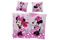Produktbild: BERONAGE Kinderbettwäsche Minnie Mouse Herz Bettwäsche Linon / Renforcé, 100% Baumwolle, 2 teilig, 135x200 + 80x80 cm