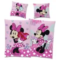 Produktbild: Minnie Mouse Bettwäsche Herz 135x200cm Linon/Renforcé Kinderbettwäsche Bettbezug