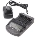 Produktbild: Schnellladegerät mit LCD-Display für 1,2V NiMH AA Mignon, AAA Micro Akku
