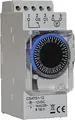 Produktbild: 12V mechanische analoge Zeitschaltuhr für Hutschiene mit Gangreserve für z.B. Verteiler Schaltschrank Auto LKW Boot