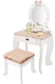 Produktbild: lupilu® Holz Kinder Schminktisch mit Hocker Frisiertisch Frisierkommode NEU OVP