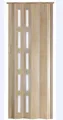 Produktbild: Falttür Schiebetür Kunststofftür Sonoma Eiche hell farben Fenster Höhe 201 cm Einbaubreite bis 94,5 cm Doppelwandprofil Neu