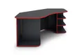 Produktbild: DC Living Schreibtisch in anthrazit/rot (BxHxT: 198x76x85 cm)