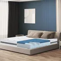 Produktbild: The White Stone Memory Foam-Matratze 130 x 200 | Höhe 22cm | Hypoallergener und atmungsaktiver Stoff | Orthopädische und selbstmodellierende Eigenschaften | Hergestellt in Italien