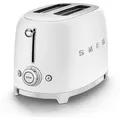 Produktbild: Smeg Toaster TSF01WHMEU 50er Retro Style, 2 Scheiben, 950 Watt, Edelstahl, mattweiß