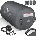 Produktbild: KESSER® Aufblasbare Air Roll Airtrack, Gymnastik-Rolle inkl. Tragetasche & elektr. Luftpumpe Barrel Gymnastik Tumbling Yoga Gymnastik Rolle Gymnastikmatte, Fitnessrolle
