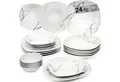 Produktbild: SÄNGER Tafelservice Bilgola Marmor, Weiß (24-tlg), 6 Personen, Porzellan, Erweiterbar, PREMIUM COLLECTION