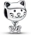 Produktbild: Pandora Kettenanhänger Pandora Katze & Schleife Charm 792255C01 Anhänger