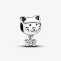 Produktbild: PANDORA Charm Anhänger Bead 925 Sterlingsilber Katze Steine weiß Damen 792255C01