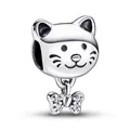 Produktbild: PANDORA Schmuck Silber Charm Haustier Katze mit Schleife 792255C01