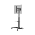 Produktbild: Goobay 59507 Mobiler TV Ständer rollbar / 37“ - 70“ (94-178 cm) Monitor & Fernseher Standfuss/Fernsehständer mit Rollen/TV Bodenständer höhenverstellbar/bis 35 kg/Schwarz