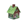 Produktbild: Crottendorfer - Räucherhaus Metall inkl. Räucherkerzenhalter - für Räucherkerzen Gr. M - Maße: 7,2 x 7,8 x 9,8cm - Motiv: Kunterbunt - Made in Germany