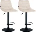 Produktbild: CLP Barhocker Jerry Samt (2er Set, 2 St., 2er), höhenverstellbarer und drehbar
