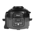 Produktbild: Ninja Foodi MINI Multikocher, 4,7L, 6-in-1 Multicooker, Pressure Cooker Schnellkochtopf, Airfryer Heißluftfritteuse, Slow Cooker Langsamkochen, 1460W, Grau/Schwarz OP100EU