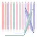 Produktbild: LUXECOVE 12 Stück Pastell Textmarker, Buchmarker, Marker Stifte mit flexiblen Spitzen