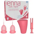 Produktbild: ENNA Cycle Menstruationstasse mit Applikator - Größe S -2 Stück