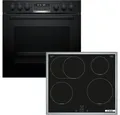 Produktbild: BOSCH Induktions Herd-Set HND675LS67, mit Backwagen, Pyrolyse-Selbstreinigung, Backwagen mit ausziehbarer Tür für bequemes Kochen & Backen