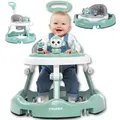 Produktbild: Twinky® Lauflernhilfe in Mintgrün | Lauflernwagen mit Spielset und Zubehör für sicheres und spielerisches Lernen | inkl. Fußmatte und Haltegriff - Grün