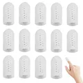 Produktbild: 14 Stück Fingerschutz Silikon Gel Fingerlinge,Fingerkuppenschutz nach Verletzung,Fingerschutz bei Verletzung,Finger Sleeves,Daumenschutz Atmungsaktive Fingerhülsen,Fingerkappe Fingernagel Schutz Weiß