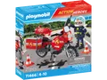 Produktbild: PLAYMOBIL 71466 Feuerwehrmotorrad am Unfallort Spielset, Mehrfarbig