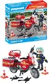 Produktbild: PLAYMOBIL Action Heroes 71466 Feuerwehrmotorrad am Unfallort, rasante Fahrt zum Einsatz, mit vielfältigem Zubehör wie Funkgerät und Feuerlöscher, realitätsnahes Spielzeug für Kinder ab 4 Jahren