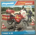 Produktbild: PLAYMOBIL Action Heroes 71466 Feuerwehrmotorrad am Unfallort NEU und OVP
