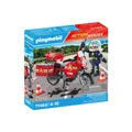 Produktbild: PLAYMOBIL 71466 Feuerwehrmotorrad am Unfallort