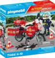 Produktbild: PLAYMOBIL 71466 Feuerwehrmotorrad am Unfallort